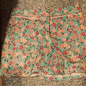 Lily pullitzer skort spring colors size 8. EUC